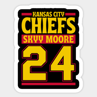 Kansas City Chiefs Skyy Moore 24 American Football Team Sticker